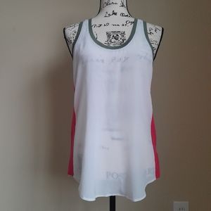 Equipment Femme silk tank top pink ivory women's S